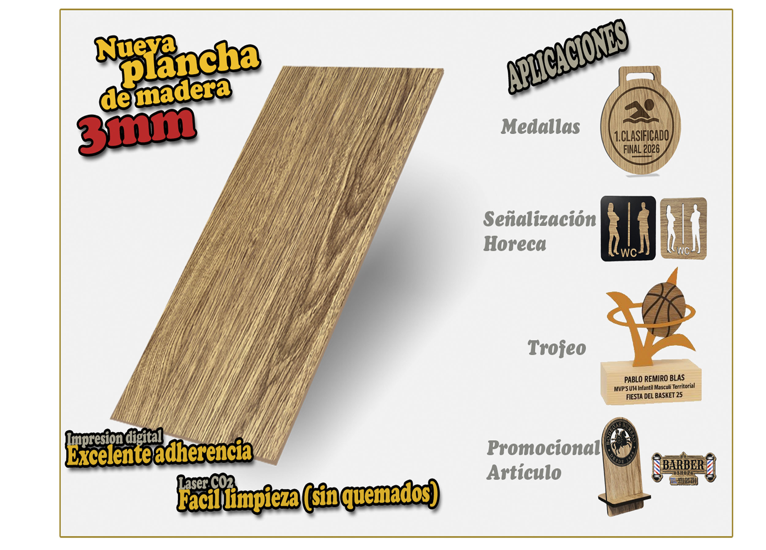 Plancha madera roble 3mm