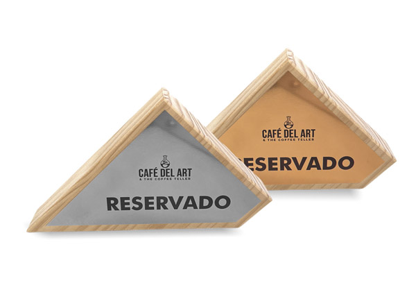 Cartel madera reservado hosteleria