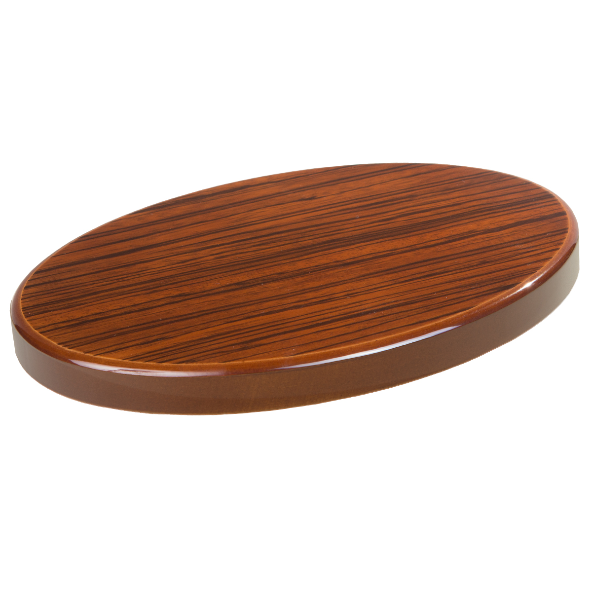 Base de madera Ovalada Zebrano Nogal, serie 20520 MAD SPORT